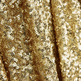 Gold Sequin Lycra Fabric on Elastic Tulle - Ribes y Casals