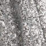 Silver Sequin Lycra Fabric on Elastic Tulle - Ribes y Casals