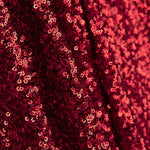 Red Sequin Lycra Fabric on Elastic Tulle - Ribes y Casals
