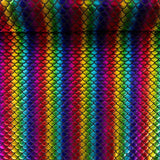 Metallic Printed Stretch Fabric – Aqua Multicolour - Ribes y Casals