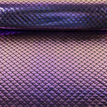 Metallic Printed Stretch Fabric – Aqua Lilac - Ribes y Casals