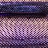 Metallic Printed Stretch Fabric – Aqua Lilac - Ribes y Casals