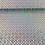 Metallic Printed Stretch Fabric – Aqua Silver - Ribes y Casals
