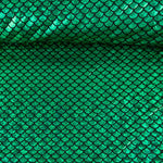Metallic Printed Stretch Fabric – Aqua Green - Ribes y Casals