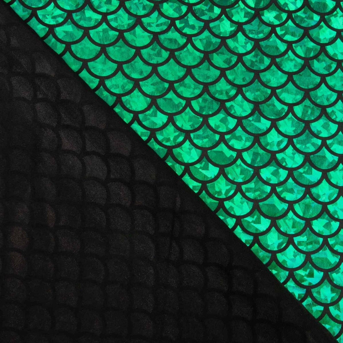 Metallic Printed Stretch Fabric – Aqua Green - Ribes y Casals