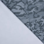 Retal Licra Estampada Camuflaje Azul 50x150 cm - Ribes y Casals