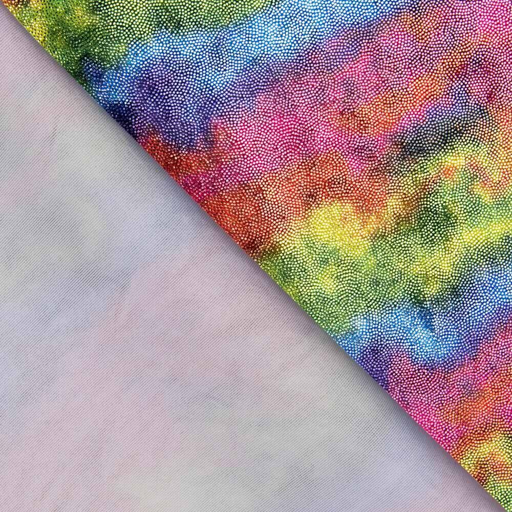 Retal Terciopelo Lycra Foil Degradé Orgullo 100x140 cm - Ribes y Casals