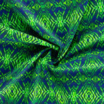 Lycra Printed Diamonds Green - Ribes y Casals