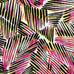 Lycra Printed Striped Pink-Black - Ribes y Casals