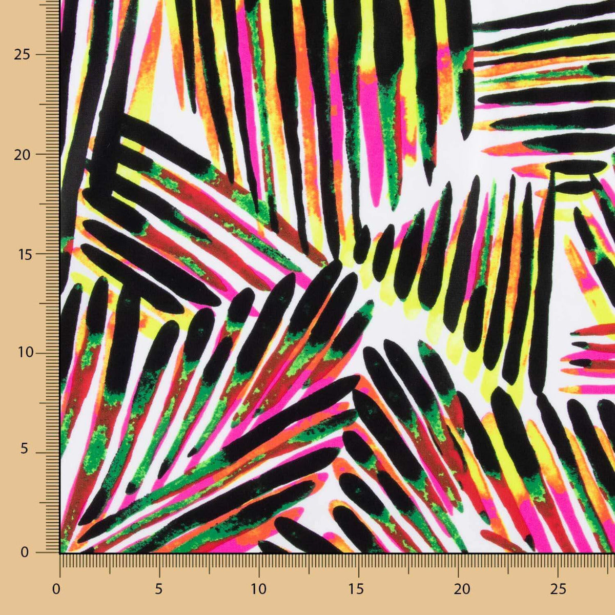 Lycra Printed Striped Pink-Black - Ribes y Casals