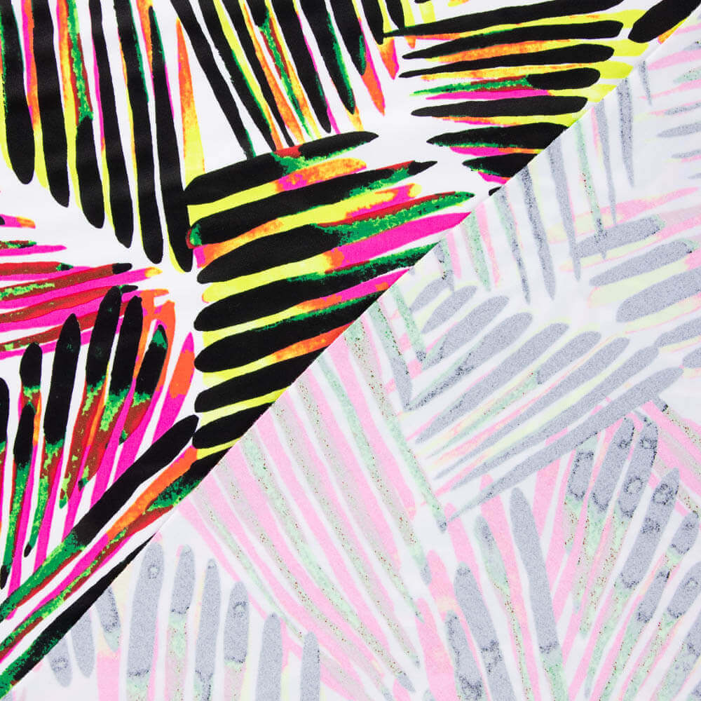 Lycra Printed Striped Pink-Black - Ribes y Casals