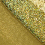 Retal Lentejuela Lycra Holográfica Oro 150x140 cm - Ribes y Casals
