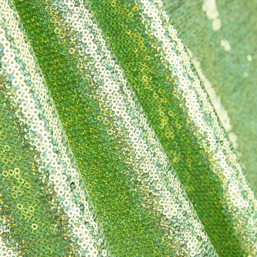 Apple Green Holographic Lycra Sequin - Ribes y Casals
