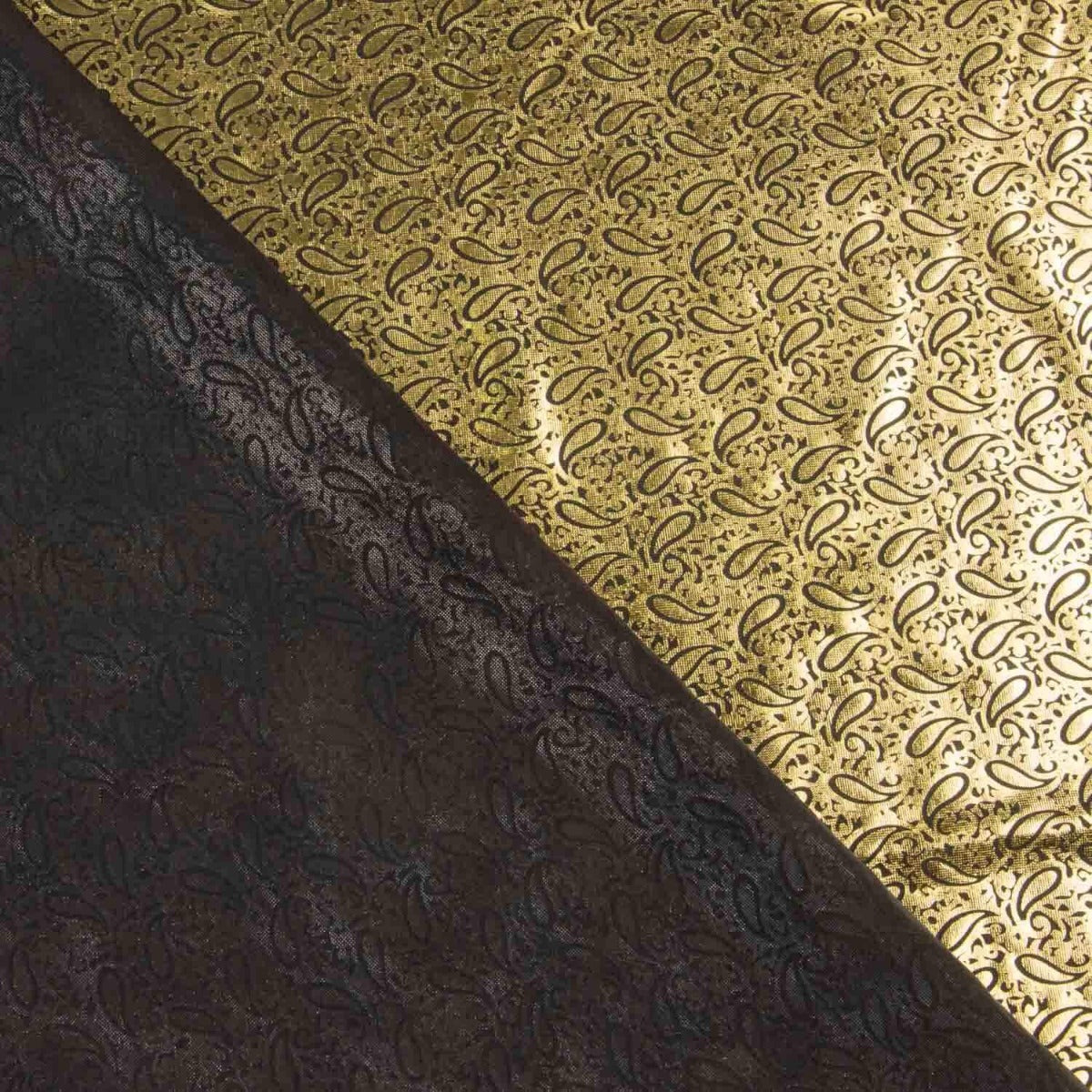 Metallic Printed Stretch Fabric – Yestic Gold - Ribes y Casals