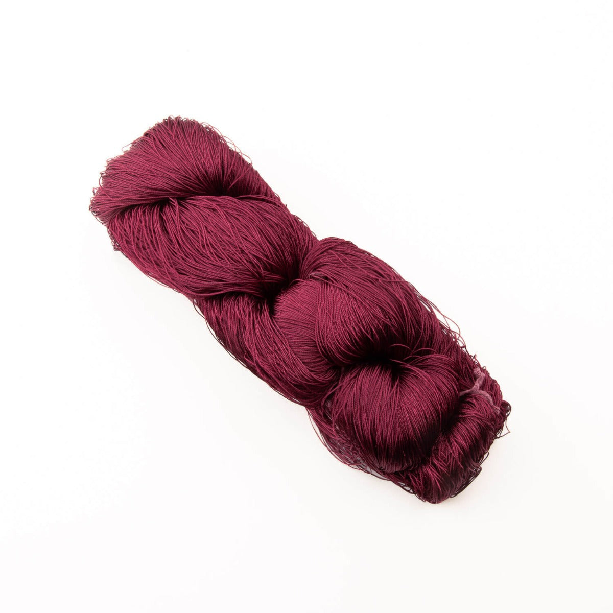 Silk Fringe Yarn – Burgundy - Ribes y Casals