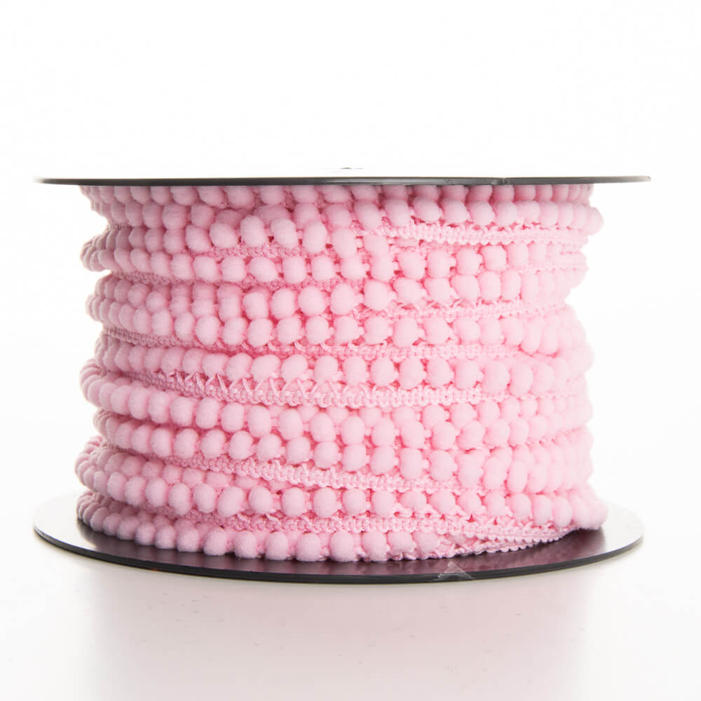 Pompom Trim Mini Pink - Ribes y Casals