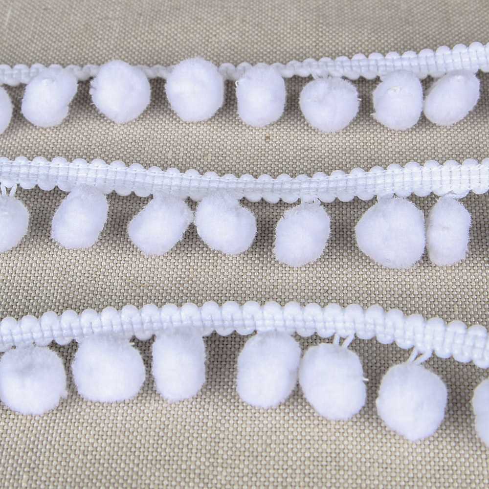 Pompom Trim Maxi Blanc - Ribes y Casals