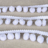 Pompom Trim Maxi Blanc - Ribes y Casals