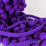 Pompom Trim Maxi Purple - Ribes y Casals