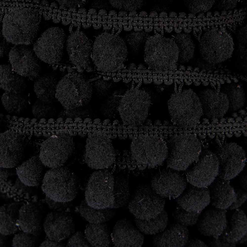 Pompom Trim Maxi Black - Ribes y Casals