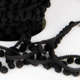Pompom Trim Maxi Black - Ribes y Casals
