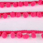 Pompom Trim Maxi Pink Fluo - Ribes y Casals