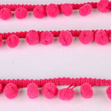 Pompom Trim Maxi Pink Fluo - Ribes y Casals