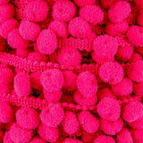Pompom Trim Maxi Pink Fluo - Ribes y Casals
