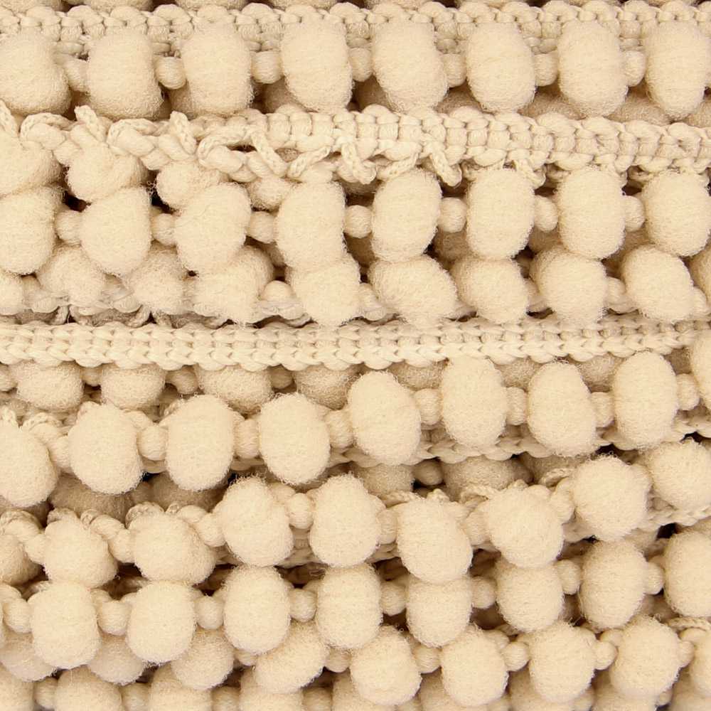 Pompom Trim Mini Beige - Ribes y Casals