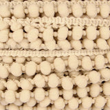 Pompom Trim Mini Beige - Ribes y Casals