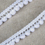 Pompom Trimming Mini White - Ribes y Casals