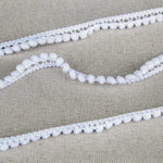 Pompom Trimming Mini White - Ribes y Casals