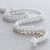 Pompom Trimming Mini White - Ribes y Casals