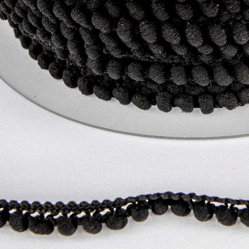 Pompom Trimming Mini Black - Ribes y Casals