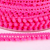 Pompom Trim Mini Pink Fluo - Ribes y Casals