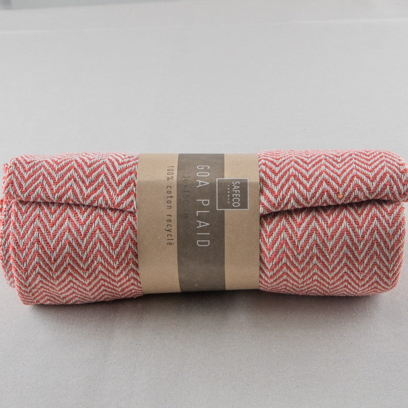 Plaid Blanket Coral - Ribes y Casals