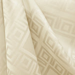 Check Damask Tablecloth, Beige - Ribes y Casals