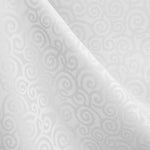 Spiral Damask Tablecloth White - Ribes y Casals