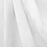 Leaf Print Damask Tablecloth White - Ribes y Casals