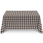 Tablecloth Stainproof Checks Brown - Ribes y Casals