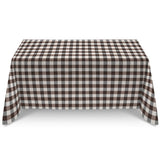 Tablecloth Stainproof Checks Brown - Ribes y Casals