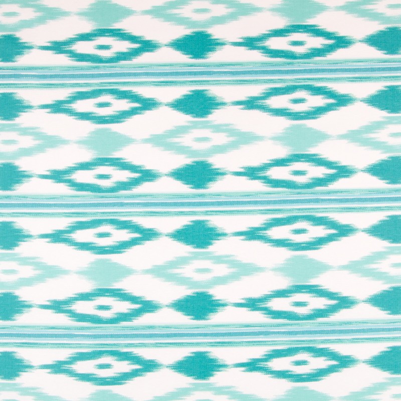 Anti Stains Tablecloth IKAT Aqua - Ribes y Casals