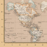 Anti-stain Tablecloth Sand World Map - Ribes y Casals