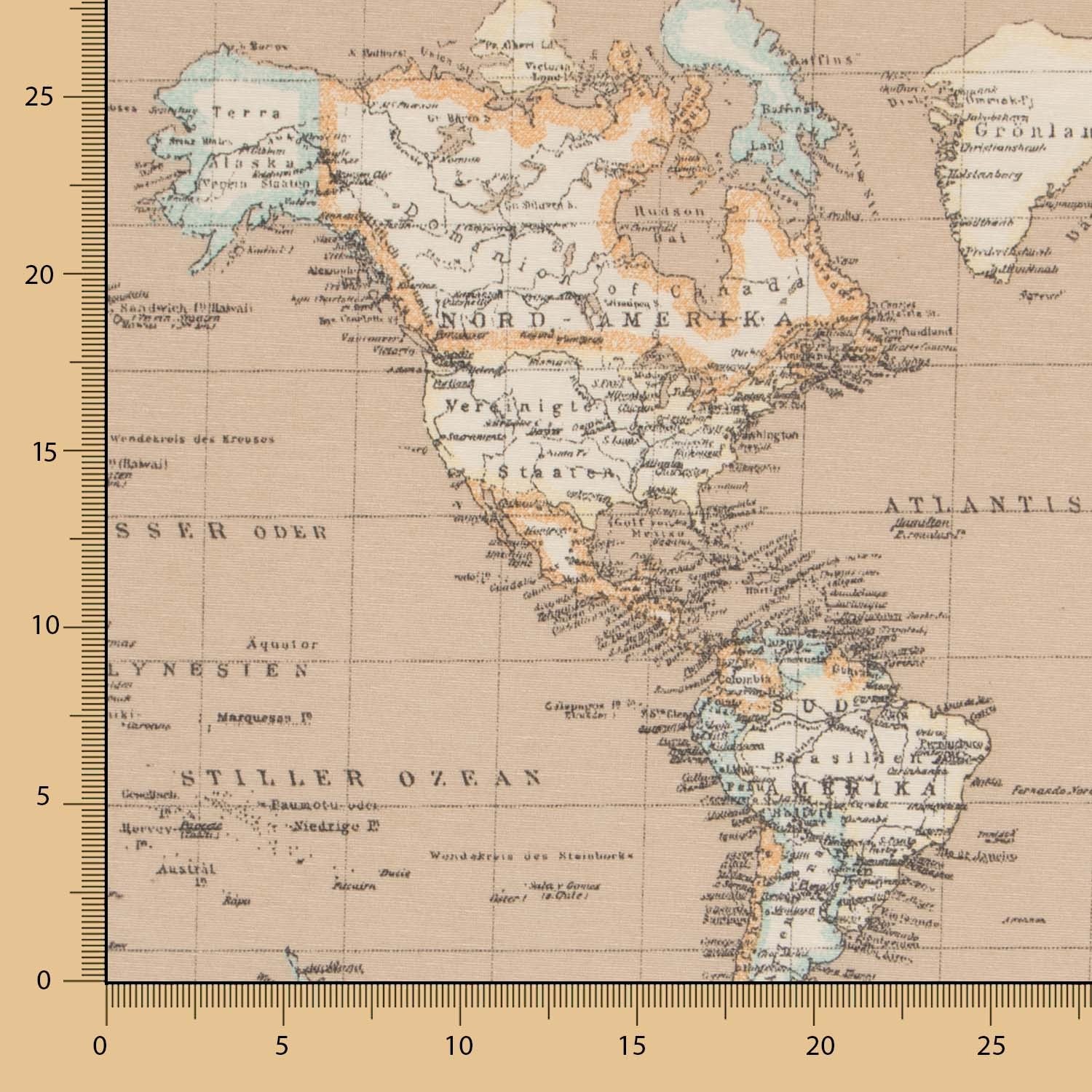 Anti-stain Tablecloth Sand World Map - Ribes y Casals