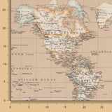 Anti-stain Tablecloth Sand World Map - Ribes y Casals