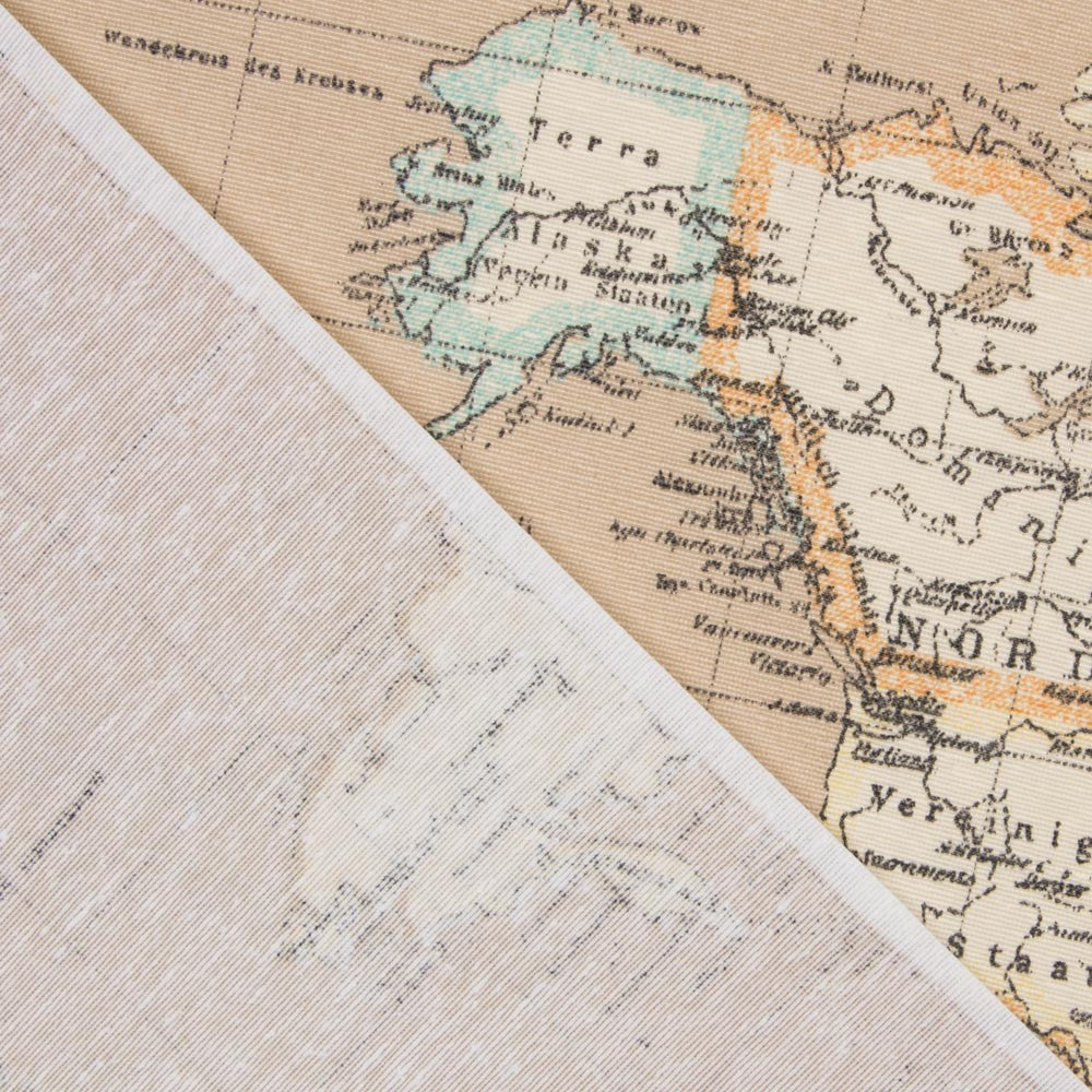 Anti-stain Tablecloth Sand World Map - Ribes y Casals