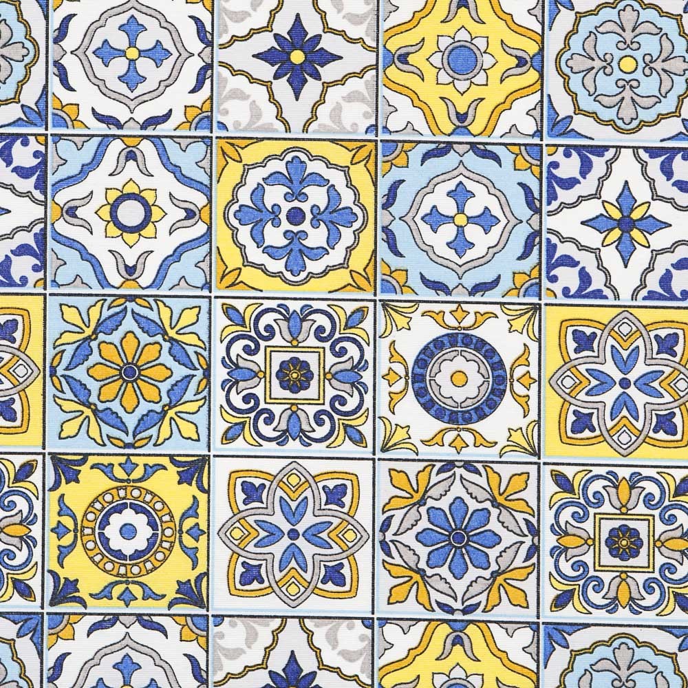 Yellow Mosaic Anti Stain Tablecloth - Ribes y Casals