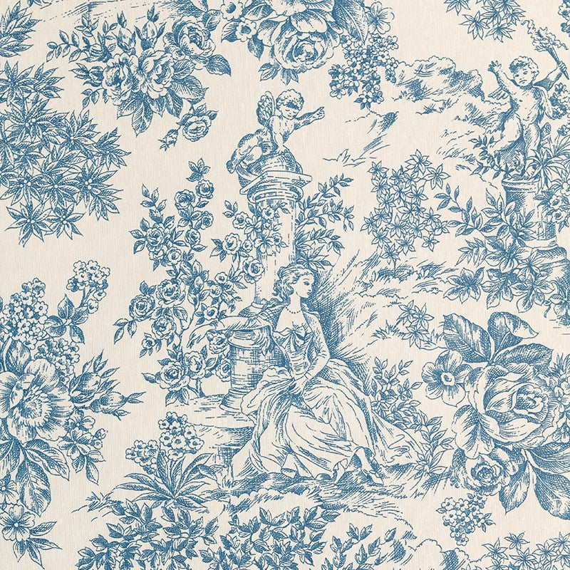 Tablecloth Toile de Jouy Blue - Ribes y Casals