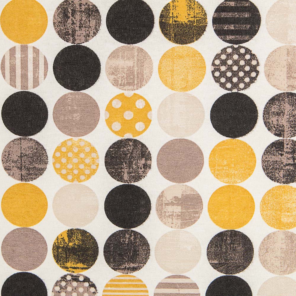 Anti-Stain Table Cloth Spheres Ocher - Ribes y Casals