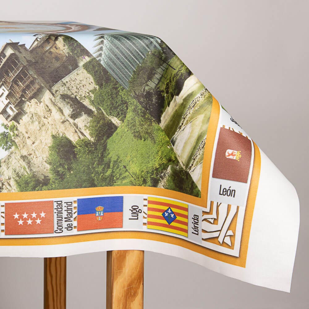 Anti-Stain Tablecloth Map Spain - Ribes y Casals